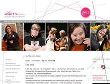 Tablet Screenshot of inclusion-life-art-network.de
